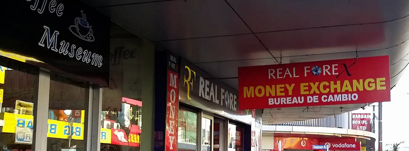 A Forex Currency exchange booth in Nadi main street