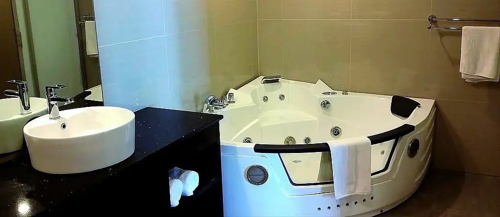 Well appointed bathroom