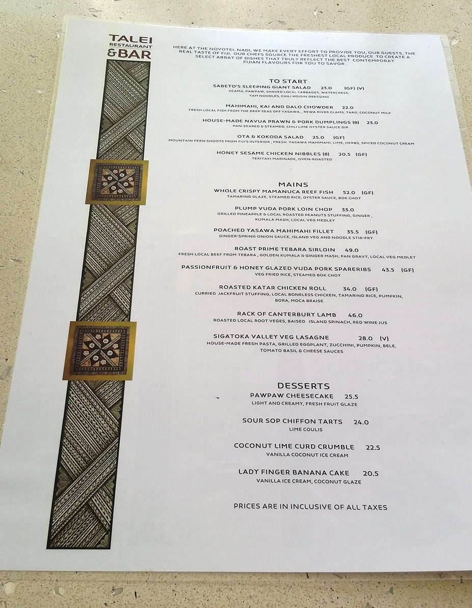 Novatel menu