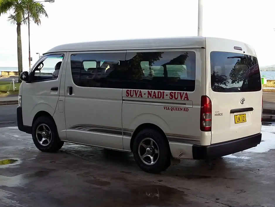 Fijian mini van shuttle