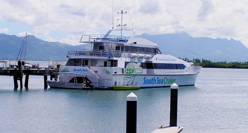 SSC Catamaran docked at Denarau
