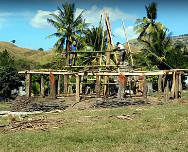 Villages constructing a Bure